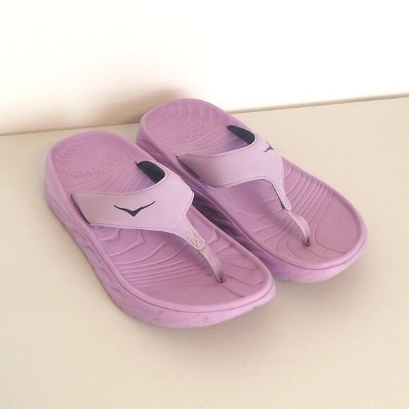 Hoka One One Sandals Women's Size11 Purple Comfort Casual Thong Flip Flops - Picture 1 of 10